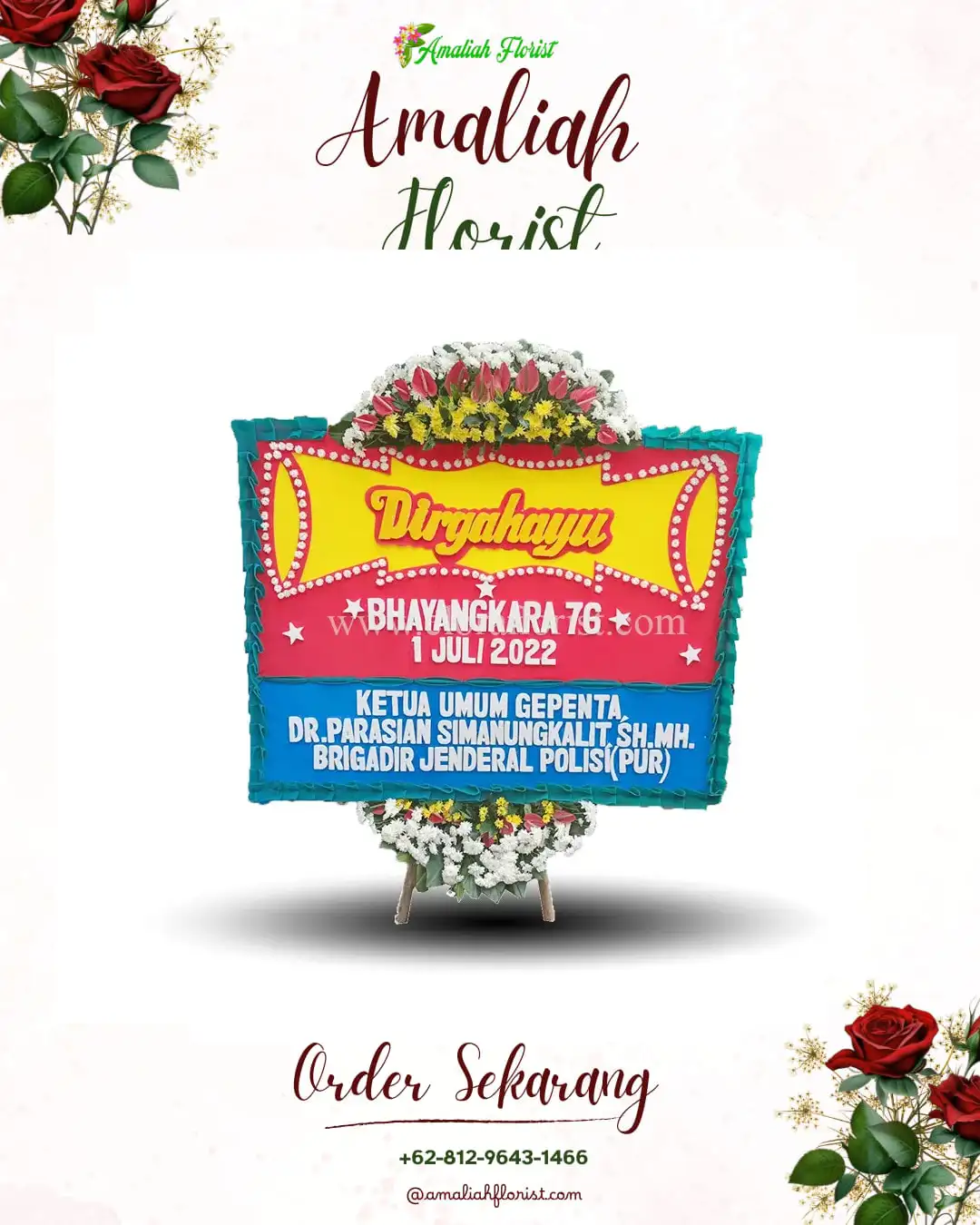 Papan Bunga HUT Ulang Tahun Subagan